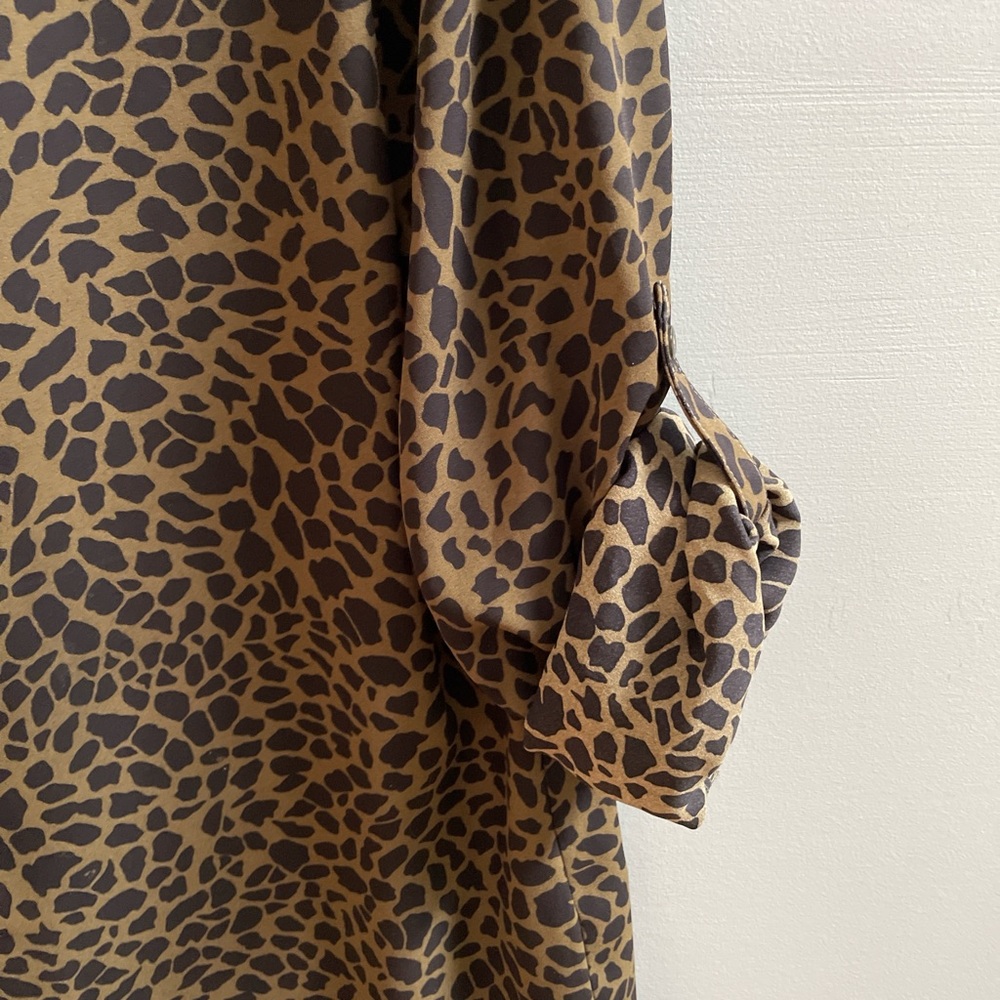 Leopard Print Button-Up Shirt - image 2